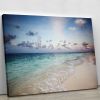 sunset on the sea beach Canvas Print or Poster
